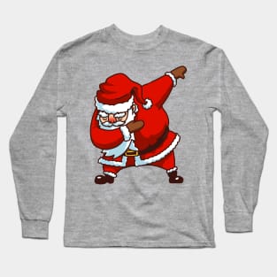 Dabbing Santa Christmas Tshirt Gift Dab Santa Claus T-Shirt 2 Long Sleeve T-Shirt